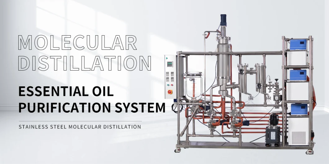 Distilling Apparatus Fully Jacketed Short Path Molecular Distillation Unit