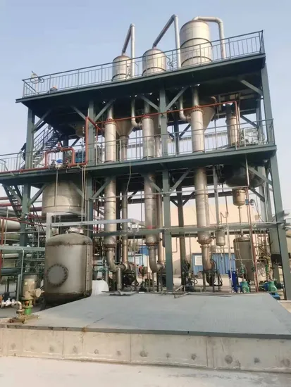 Vacuum Falling Film Crystalizer Milk Industrial Single Double Multi Effect Evaporator