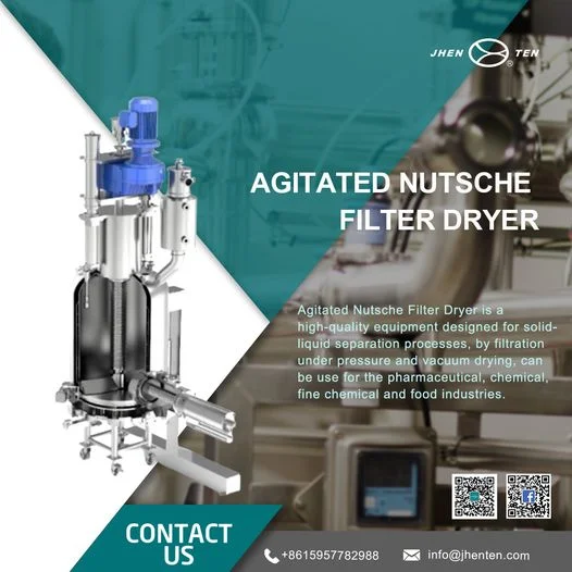 Vacuum Liquid-Solid Separator Agitated Nutsche Filter Dryer
